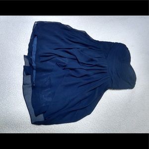 Strapless sweetheart chiffon dress